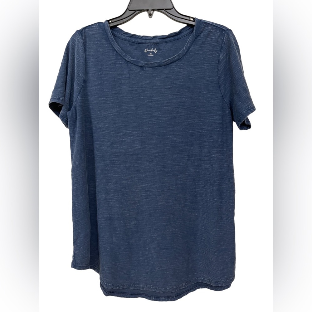 Wonderly | Women’s Crew Neck Tee | Navy | Size M |